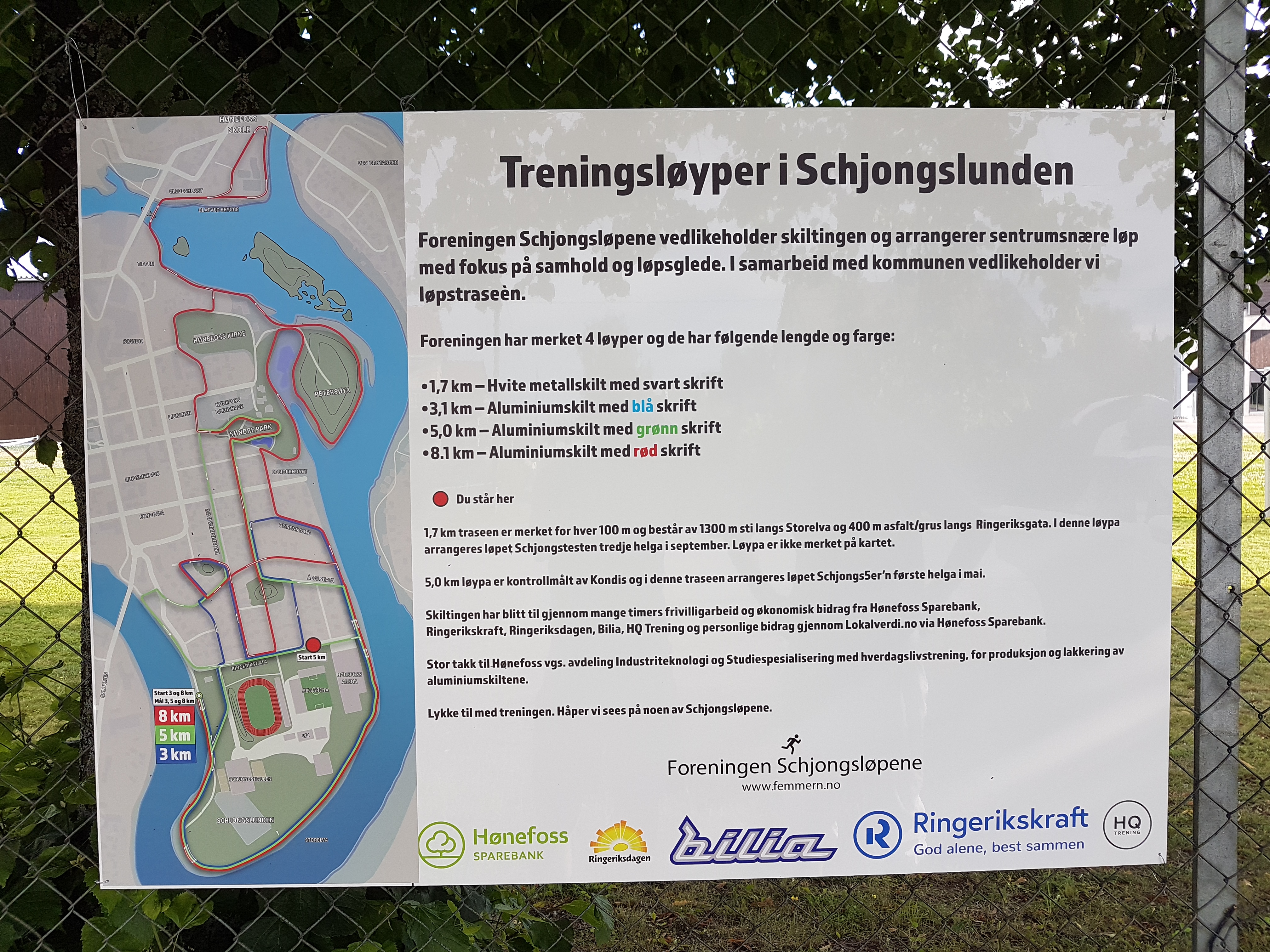 Treningsløypene er ferdig merket